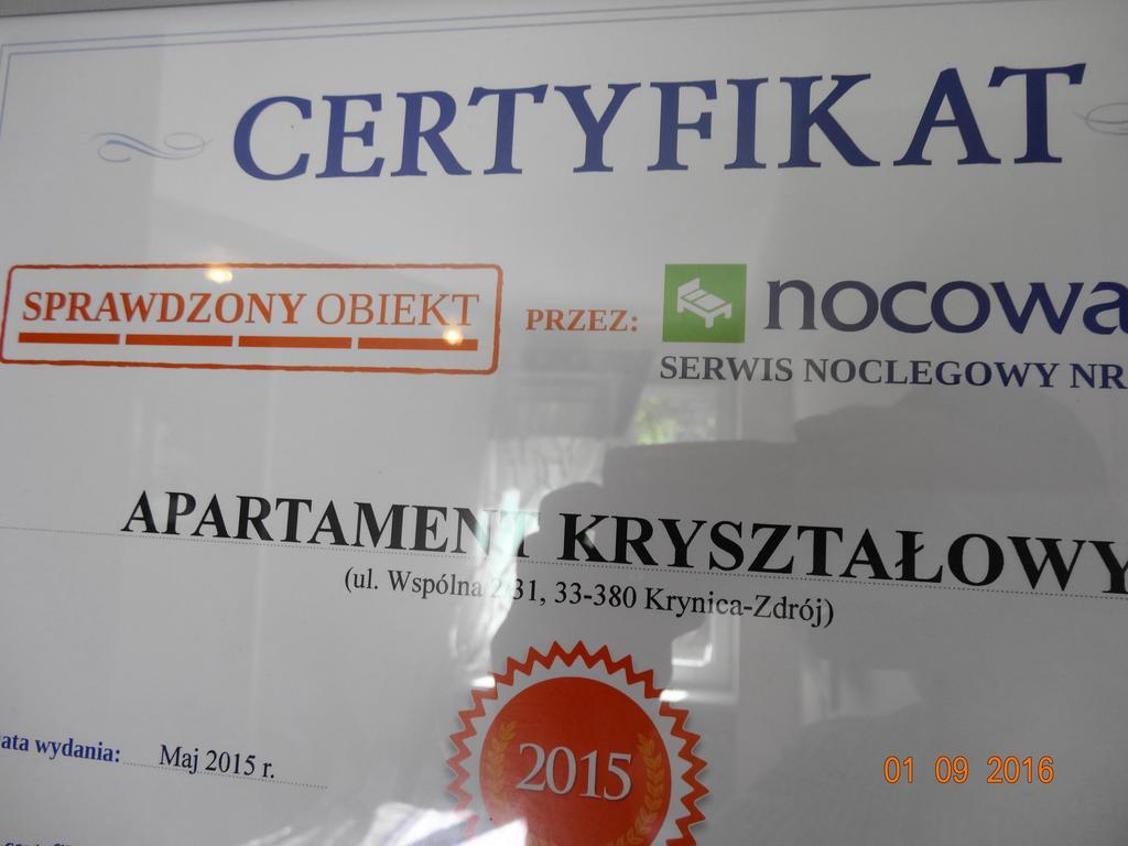 Apartament Krysztalowy 크리니차 즈드로이 외부 사진